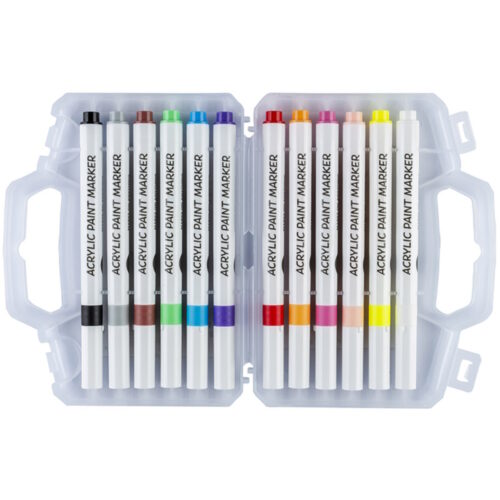 Acrylic Markers Pack of 12 pcs